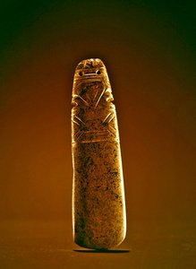 Dieu hache incisé, de Guacimo, région de Linea Vieja - Pre Columbian Pre Columbian